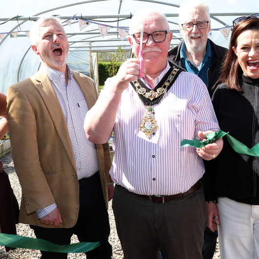Mayor Officially Reopens Corrymeela Polytunnel in Celebration of 60 Years of Peacebuilding